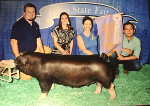 2019 Ohio State Fair Reserve Champion Junior Poland China Gilt (Purchased from Laird) shown by Dean Kaffenbarger